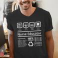 Nurse Educator Shirt Men Women Nursing Instructor Teacher Men's V-Neck T-Shirt, funny gift
