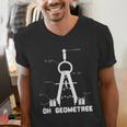 Oh Geometree Math Teacher Geometry Christmas Tree For Men Women Kids Men's V-Neck T-Shirt, funny gift