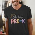 Oh Hey Pre K Student Teacher Happy First Day Back To School Men's V-Neck T-Shirt, funny gift Oh Hey Pre K Student Teacher Happy First Day Back To School Men's V-Neck T-Shirt, funny gift