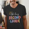 Oh Hey Second Grade First Day Of Teacher Girls Boys Kids Men's V-Neck T-Shirt, First Grade Teacher Shirts, funny gift Oh Hey Second Grade First Day Of Teacher Girls Boys Kids Men's V-Neck T-Shirt, First Grade Teacher Shirts, funny gift