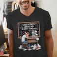 Overworked Underpaid Always Grading Teacher Men's V-Neck T-Shirt, funny gift Overworked Underpaid Always Grading Teacher Men's V-Neck T-Shirt, funny gift