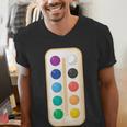 Paint Palette ArtSet Halloween Costume For Teachers Students For Men Women Kids Men's V-Neck T-Shirt, funny gift