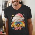Pajama Day School Spirit Week Sleepy Cloud Teacher Student Men's V-Neck T-Shirt, funny gift Pajama Day School Spirit Week Sleepy Cloud Teacher Student Men's V-Neck T-Shirt, funny gift