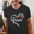 Para Heart Paraprofessional Teacher Paraeducator Men's V-Neck T-Shirt, funny gift Para Heart Paraprofessional Teacher Paraeducator Men's V-Neck T-Shirt, funny gift