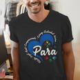 Para Heart Teacher Paraprofessional School Appreciation Men's V-Neck T-Shirt, funny gift Para Heart Teacher Paraprofessional School Appreciation Men's V-Neck T-Shirt, funny gift