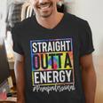Paraprofessional Straight Outta Energy Teacher Life For Men Women Men's V-Neck T-Shirt, funny gift Paraprofessional Straight Outta Energy Teacher Life For Men Women Men's V-Neck T-Shirt, funny gift