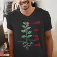 Parts Of a Plant Science For Teachers Kids And Students Men's V-Neck T-Shirt, Science Teacher Shirts, funny gift