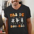 Pas De Boo-Rée Ghost Ballet Dancer Halloween Dance Teacher Men's V-Neck T-Shirt, funny gift Pas De Boo-Rée Ghost Ballet Dancer Halloween Dance Teacher Men's V-Neck T-Shirt, funny gift