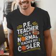PE Coach PE Teacher Like Normal Teacher But Cooler Men's V-Neck T-Shirt, Pe Teacher Shirts, funny gift PE Coach PE Teacher Like Normal Teacher But Cooler Men's V-Neck T-Shirt, Pe Teacher Shirts, funny gift