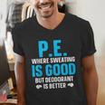 PE Teacher Art For Men Women Gym Teacher Appreciation Men's V-Neck T-Shirt, Pe Teacher Shirts, funny gift