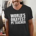 PE Teacher Men's V-Neck T-Shirt, Pe Teacher Shirts, funny gift