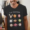 Physical Education Teacher PE Teacher Specials Back School Men's V-Neck T-Shirt, Pe Teacher Shirts, funny gift