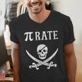 Pi Day Pi Rate Pirate For Teachers Men's V-Neck T-Shirt, funny gift