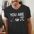 Pi Day Shirt Women Teacher 2022 Math Cutie Pie Acute Tea Pie Men's V-Neck T-Shirt, funny gift