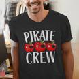 Pirate Crew Pirate Teacher Team Squad Talk Like A Pirate Day For Men Women Kids Men's V-Neck T-Shirt, funny gift