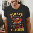 Pirate Pre-K Teacher Preschool Halloween Men's V-Neck T-Shirt, funny gift Pirate Pre-K Teacher Preschool Halloween Men's V-Neck T-Shirt, funny gift