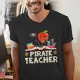 Pirate Teacher Men Women Kids Men's V-Neck T-Shirt, funny gift Pirate Teacher Men Women Kids Men's V-Neck T-Shirt, funny gift