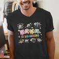 Play Is Learning Teacher Student First Day Back To School Men's V-Neck T-Shirt, funny gift Play Is Learning Teacher Student First Day Back To School Men's V-Neck T-Shirt, funny gift
