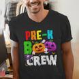 Pre K Boo Crew Halloween Costume Teachers Kids Men's V-Neck T-Shirt, funny gift Pre K Boo Crew Halloween Costume Teachers Kids Men's V-Neck T-Shirt, funny gift