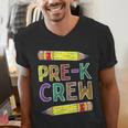 Pre-K Crew PreK Teachers Back To School Men's V-Neck T-Shirt, funny gift Pre-K Crew PreK Teachers Back To School Men's V-Neck T-Shirt, funny gift