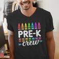 Pre-K Crew Teacher Team Squad Hello Back School Graduation Men's V-Neck T-Shirt, funny gift Pre-K Crew Teacher Team Squad Hello Back School Graduation Men's V-Neck T-Shirt, funny gift