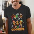 My Pre-K Kids Are Smart Cookies Christmas Teacher Men's V-Neck T-Shirt, funny gift My Pre-K Kids Are Smart Cookies Christmas Teacher Men's V-Neck T-Shirt, funny gift