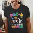 Pre-K Student Teacher Astronaut Space Back To School Men's V-Neck T-Shirt, funny gift Pre-K Student Teacher Astronaut Space Back To School Men's V-Neck T-Shirt, funny gift