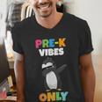 Pre-K Vibes Only Penguin Teachers Kids Back To School Men's V-Neck T-Shirt, funny gift Pre-K Vibes Only Penguin Teachers Kids Back To School Men's V-Neck T-Shirt, funny gift