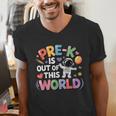 Pre-K Is Out Of This World Space Planets Teacher Men's V-Neck T-Shirt, funny gift Pre-K Is Out Of This World Space Planets Teacher Men's V-Neck T-Shirt, funny gift