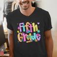 Preppy Fifth Grade Back To School 5th Grade Teacher Girl Boy Men's V-Neck T-Shirt, funny gift Preppy Fifth Grade Back To School 5th Grade Teacher Girl Boy Men's V-Neck T-Shirt, funny gift