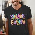 Preppy Kindergarten First Day Of School Teachers Girls Boys Men's V-Neck T-Shirt, funny gift Preppy Kindergarten First Day Of School Teachers Girls Boys Men's V-Neck T-Shirt, funny gift