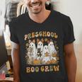 Preschool Boo Crew Teacher Kids Halloween Ghost Cat Pumpkin Men's V-Neck T-Shirt, funny gift Preschool Boo Crew Teacher Kids Halloween Ghost Cat Pumpkin Men's V-Neck T-Shirt, funny gift
