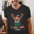 Preschool Crew Xmas Reindeer Teacher Student Christmas Men's V-Neck T-Shirt, funny gift Preschool Crew Xmas Reindeer Teacher Student Christmas Men's V-Neck T-Shirt, funny gift