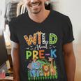 Preschool Teacher Kids Back To School Wild About Pre-K Men's V-Neck T-Shirt, funny gift