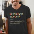 Preschool Teacher Kindergarten Teacher Definition Men's V-Neck T-Shirt, funny gift Preschool Teacher Kindergarten Teacher Definition Men's V-Neck T-Shirt, funny gift