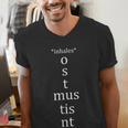 Present Active Conjugation Latin Teacher Latin Language Men's V-Neck T-Shirt, funny gift