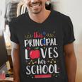 This Principal Loves Her School Teacher Appreciation Men's V-Neck T-Shirt, funny gift This Principal Loves Her School Teacher Appreciation Men's V-Neck T-Shirt, funny gift