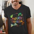 Progress Over Perfection Caterpillar Teacher Back To School Men's V-Neck T-Shirt, funny gift Progress Over Perfection Caterpillar Teacher Back To School Men's V-Neck T-Shirt, funny gift