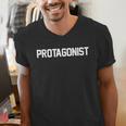 Protagonist English Literature Teacher Costume T Shirt Men's V-Neck T-Shirt, English Teacher Shirts, funny gift Protagonist English Literature Teacher Costume T Shirt Men's V-Neck T-Shirt, English Teacher Shirts, funny gift