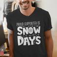 Proud Supporter Of Snow Days Teacher Christmas Men Women Men's V-Neck T-Shirt, funny gift