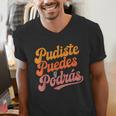 Pudiste Puedes Podras Maestra Spanish Teacher Men's V-Neck T-Shirt, funny gift Pudiste Puedes Podras Maestra Spanish Teacher Men's V-Neck T-Shirt, funny gift