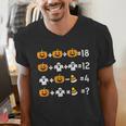 Pumpkin Ghost Equation Math Teacher Halloween Costume Men's V-Neck T-Shirt, funny gift Pumpkin Ghost Equation Math Teacher Halloween Costume Men's V-Neck T-Shirt, funny gift