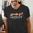 Pumpkin PE Teacher Team Physical Education Autumn Fall Men's V-Neck T-Shirt, Pe Teacher Shirts, funny gift