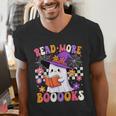 Read More Books Ghost Reading Book Teacher Halloween Men's V-Neck T-Shirt, funny gift Read More Books Ghost Reading Book Teacher Halloween Men's V-Neck T-Shirt, funny gift