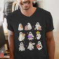 Read More Books Spooky Teacher Halloween Ghost Reading Book Men's V-Neck T-Shirt, funny gift Read More Books Spooky Teacher Halloween Ghost Reading Book Men's V-Neck T-Shirt, funny gift
