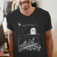 Read In Peace Skeleton Halloween Book Reading Spooky Teacher Men's V-Neck T-Shirt, funny gift Read In Peace Skeleton Halloween Book Reading Spooky Teacher Men's V-Neck T-Shirt, funny gift