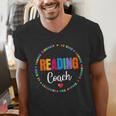 Reading Coach Teacher Interventionist Specialist Literacy Men's V-Neck T-Shirt, funny gift Reading Coach Teacher Interventionist Specialist Literacy Men's V-Neck T-Shirt, funny gift