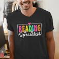 Reading Specialist Back To School Reading Teacher Men's V-Neck T-Shirt, funny gift