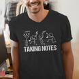 Retro Vintage Musical Taking Notes Teachers Music Love Men's V-Neck T-Shirt, funny gift Retro Vintage Musical Taking Notes Teachers Music Love Men's V-Neck T-Shirt, funny gift