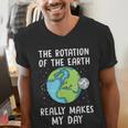 Rotation Of The Earth Makes My Day Science Teacher Earth Day Men's V-Neck T-Shirt, Science Teacher Shirts, funny gift Rotation Of The Earth Makes My Day Science Teacher Earth Day Men's V-Neck T-Shirt, Science Teacher Shirts, funny gift